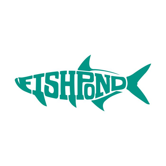 Fishpond Thermal Die Cut Sticker in King Aqua